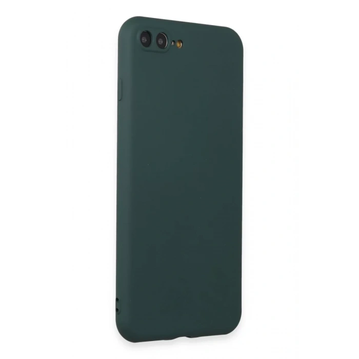 Apple iPhone 7 Plus Kılıf First Silikon - Koyu Yeşil