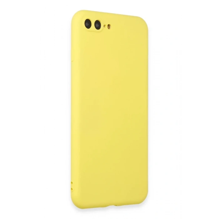 Apple iPhone 7 Plus Kılıf First Silikon - Sarı