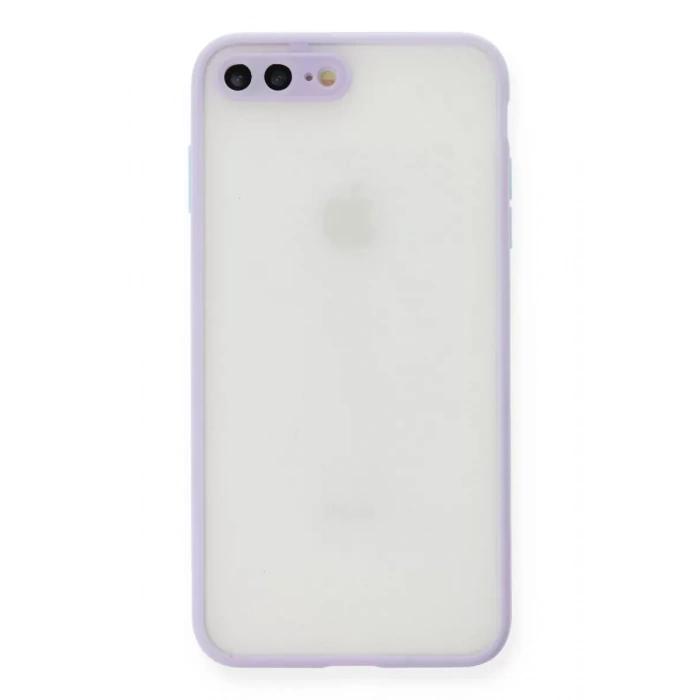 Apple iPhone 7 Plus Kılıf Montreal Silikon Kapak - Mor