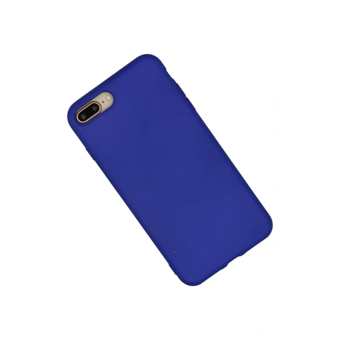 Apple iPhone 7 Plus Kılıf Nano içi Kadife Silikon - Lacivert