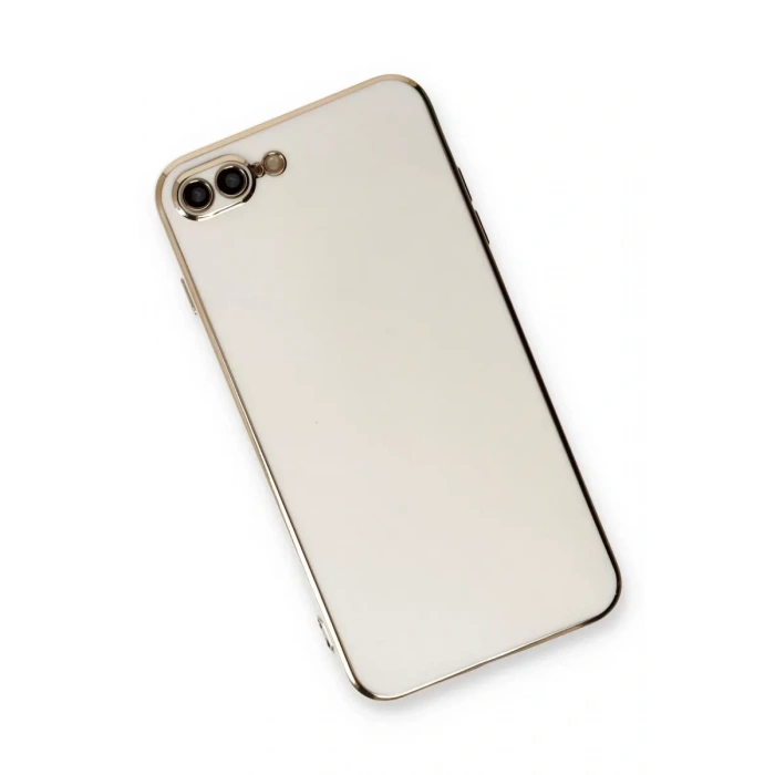 Apple iPhone 7 Plus Kılıf Volet Silikon - Beyaz