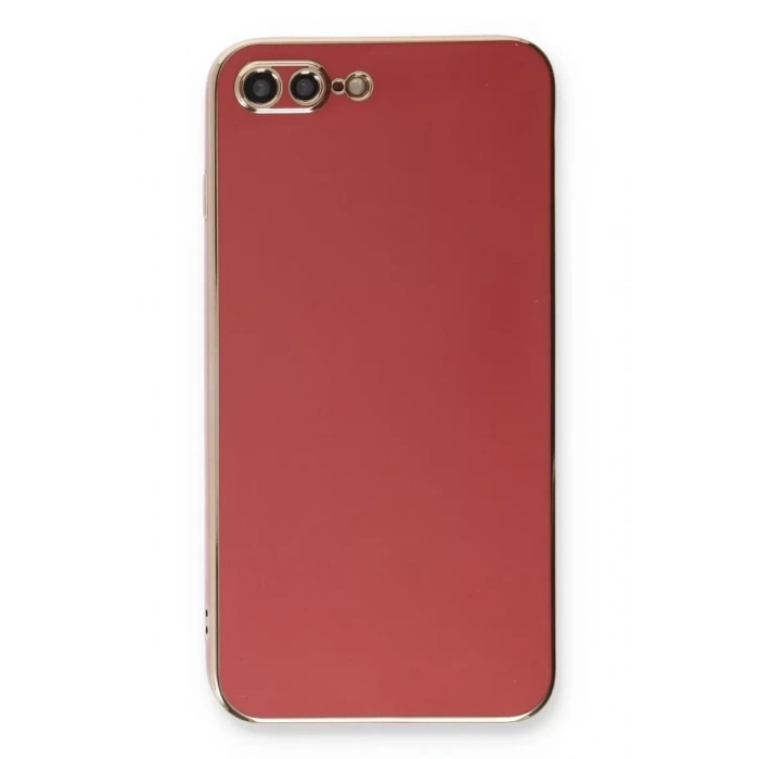 Apple iPhone 7 Plus Kılıf Volet Silikon - Kırmızı