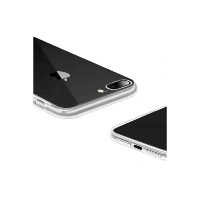 Apple iPhone 8 Plus Kılıf Lüx Şeffaf Silikon