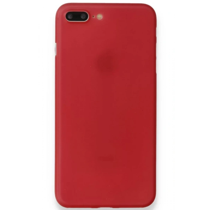 Apple iPhone 8 Plus Kılıf PP Ultra İnce Kapak - Kırmızı