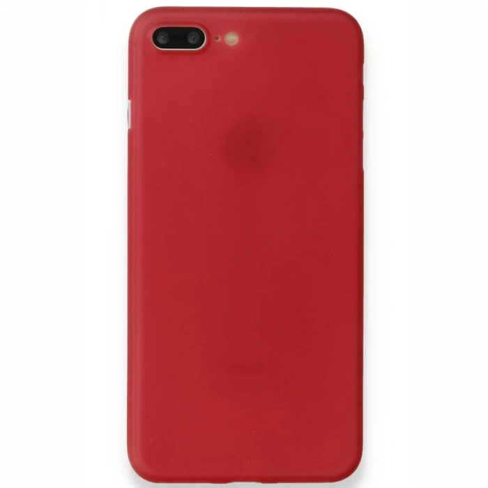 Apple iPhone 8 Plus Kılıf PP Ultra İnce Kapak - Kırmızı
