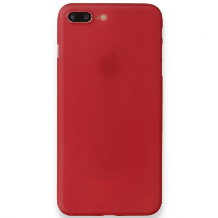 Apple iPhone 8 Plus Kılıf PP Ultra İnce Kapak - Kırmızı