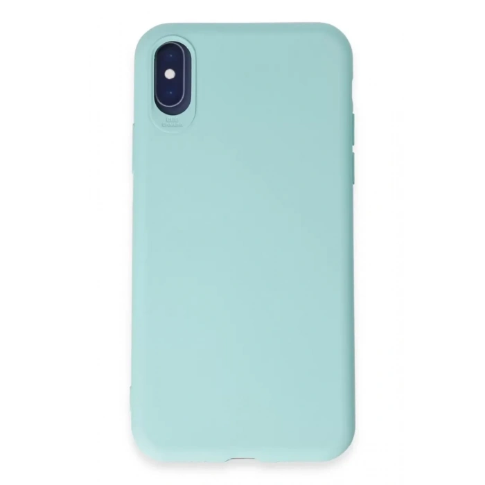 Apple iPhone X Kılıf First Silikon - Turkuaz