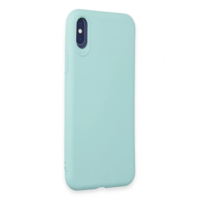 Apple iPhone X Kılıf First Silikon - Turkuaz