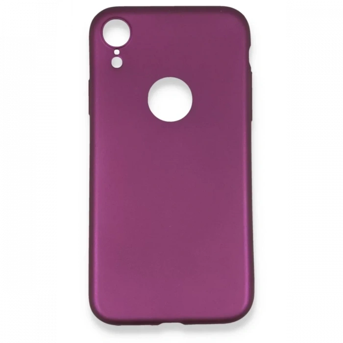 Apple iPhone XR Kılıf First Silikon - Mürdüm