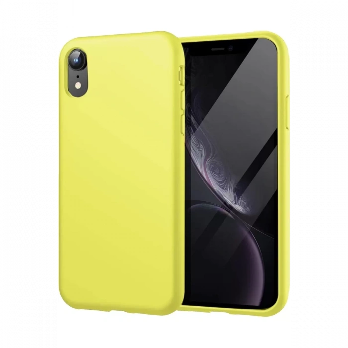Apple iPhone XR Kılıf First Silikon - Parlak Yeşil