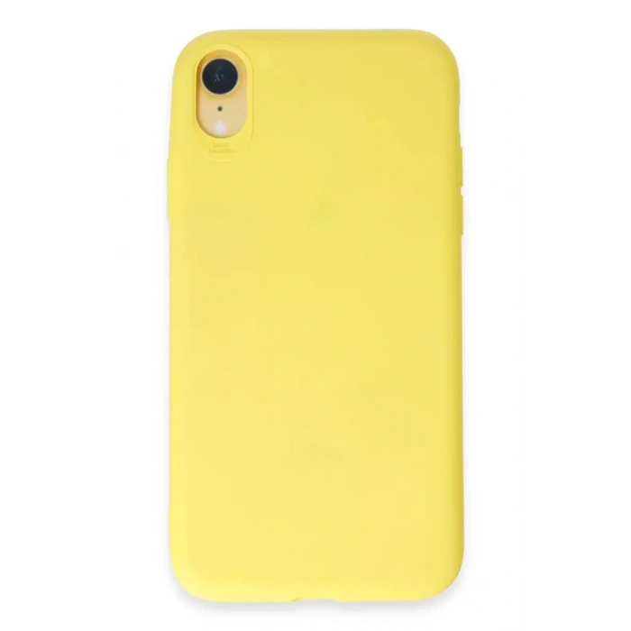 Apple iPhone XR Kılıf First Silikon - Sarı