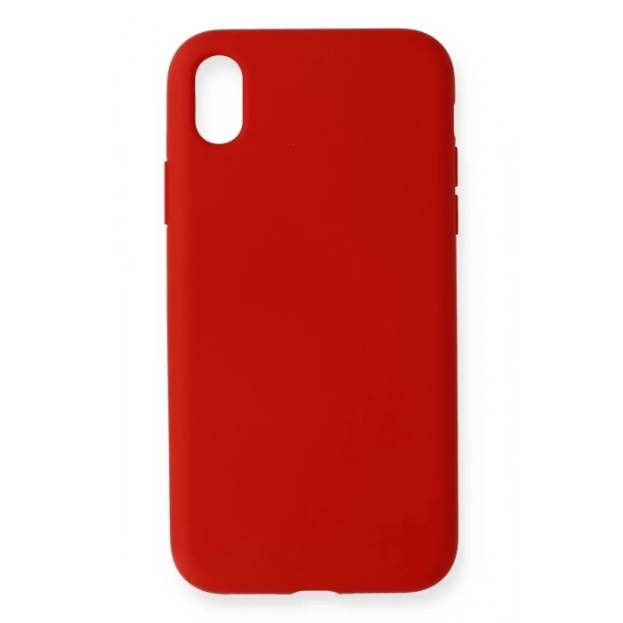 Apple iPhone XR Kılıf Nano içi Kadife Silikon - Kırmızı