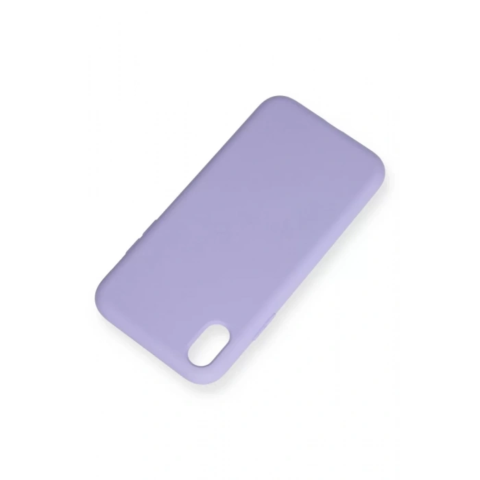 Apple iPhone XR Kılıf Nano içi Kadife Silikon - Lila
