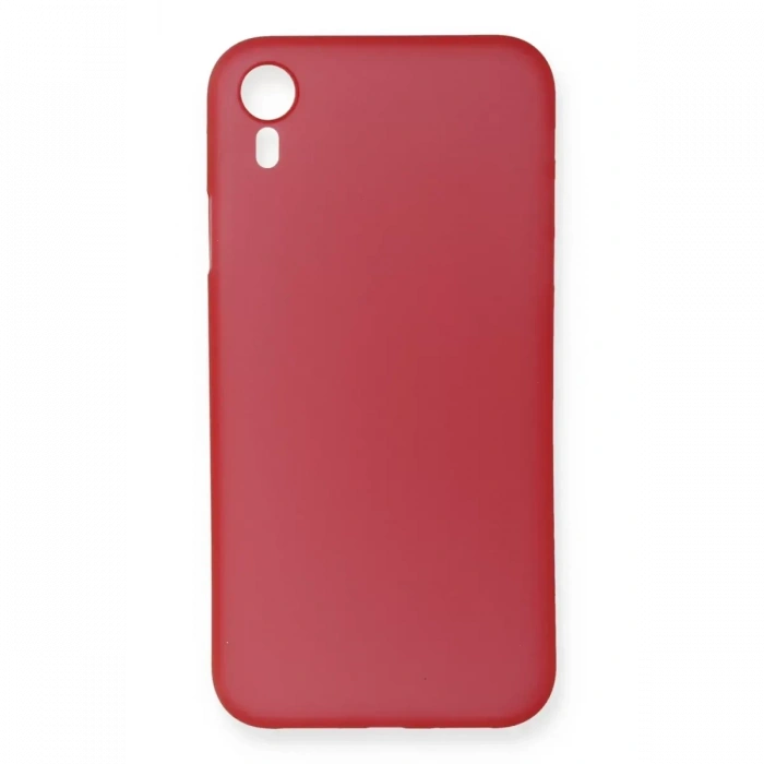 Apple iPhone XR Kılıf PP Ultra İnce Kapak - Kırmızı
