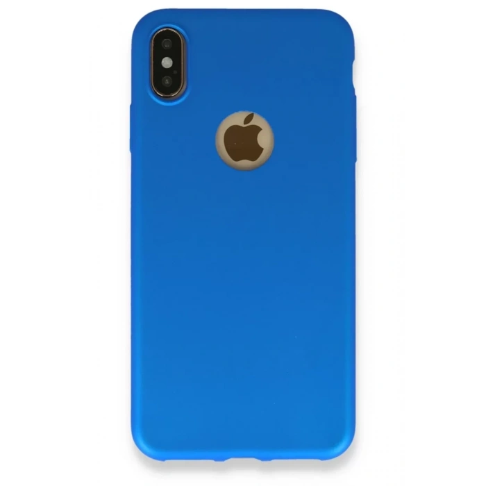 Apple iPhone XS Max Kılıf First Silikon - Mavi