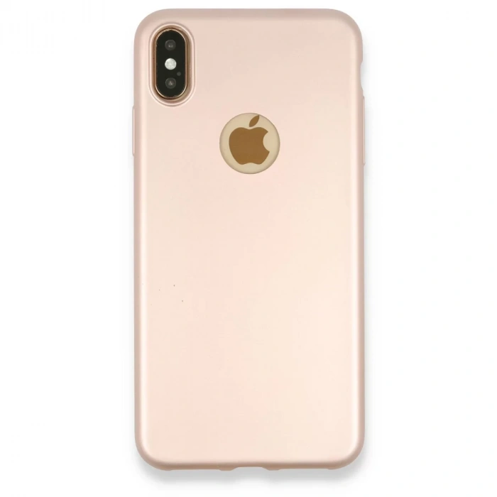 Apple iPhone XS Max Kılıf First Silikon - Rose Gold