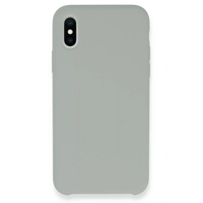 Apple iPhone XS Max Kılıf Lansman Legant Silikon - Açık Gri