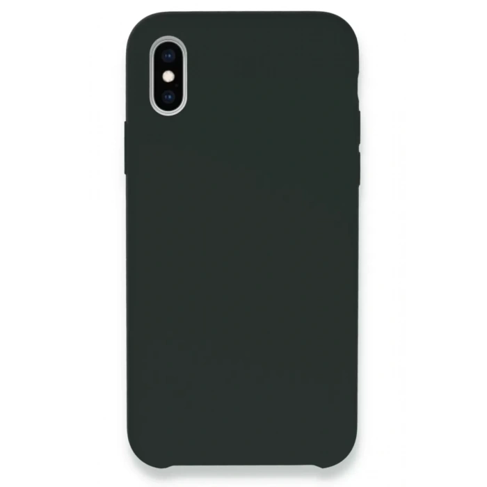 Apple iPhone XS Max Kılıf Lansman Legant Silikon - Koyu Yeşil
