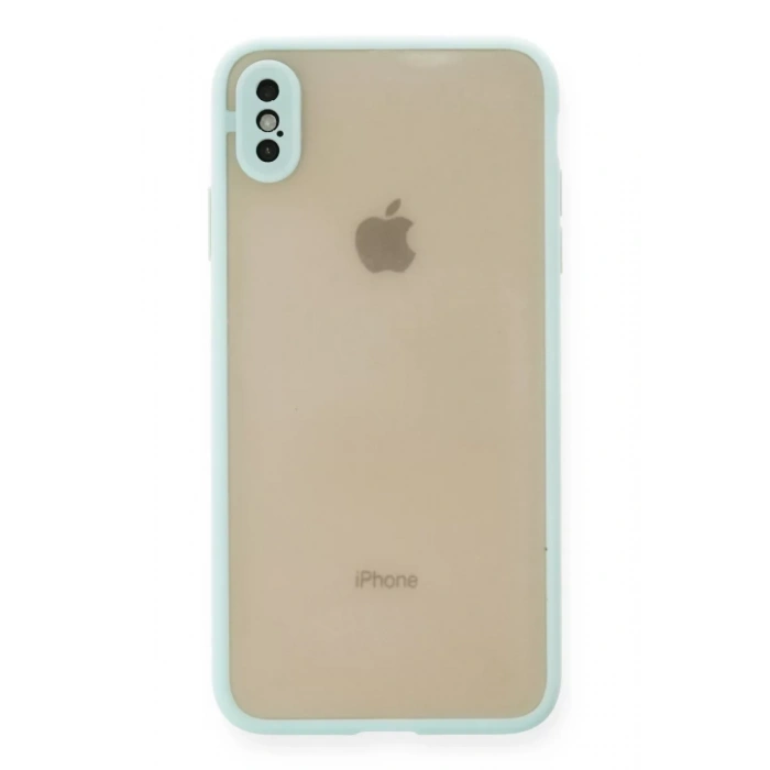 Apple iPhone XS Max Kılıf Montreal Silikon Kapak - Turkuaz