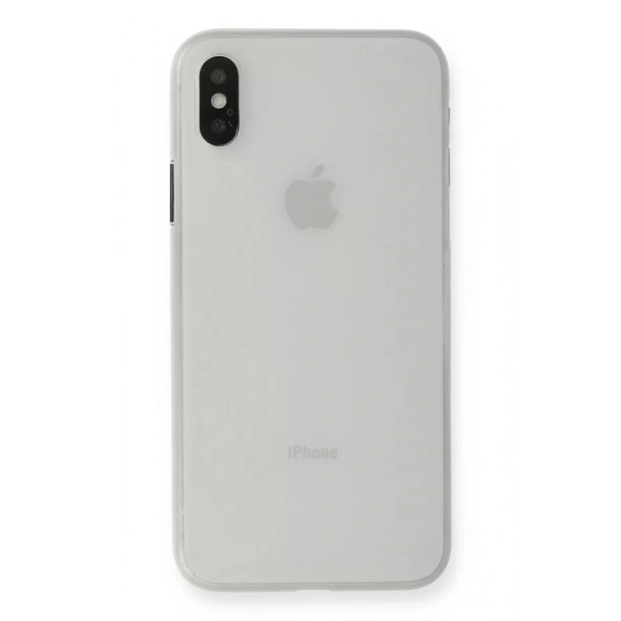 Apple iPhone XS Max Kılıf PP Ultra İnce Kapak - Beyaz