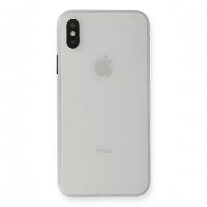 Apple iPhone XS Max Kılıf PP Ultra İnce Kapak - Beyaz