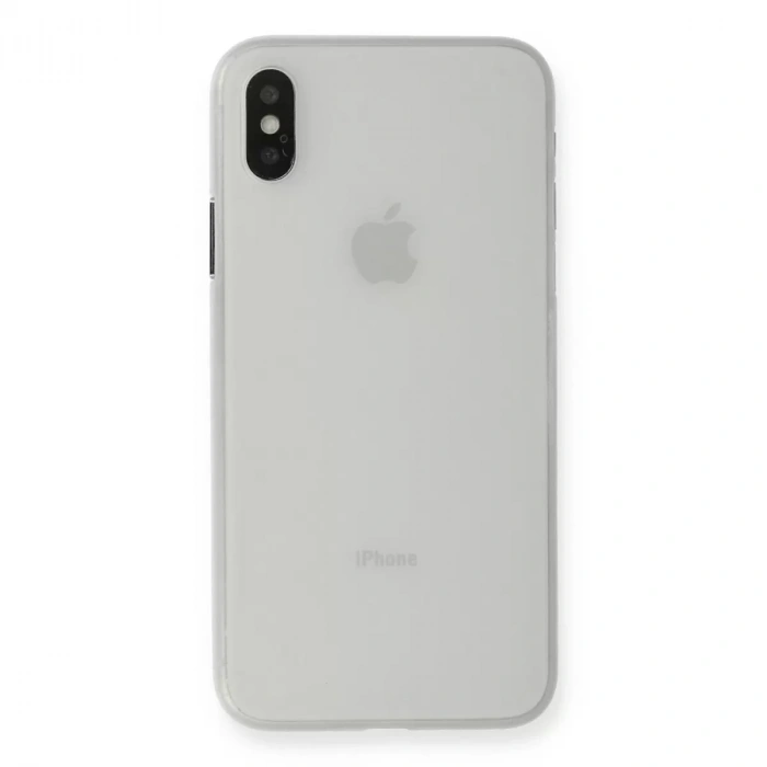 Apple iPhone XS Max Kılıf PP Ultra İnce Kapak - Beyaz