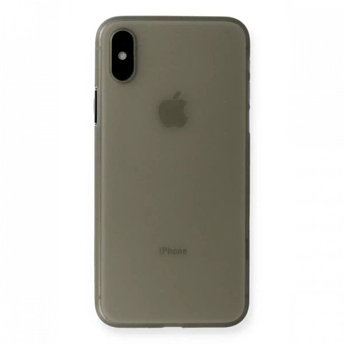 Apple iPhone XS Max Kılıf PP Ultra İnce Kapak - Gri