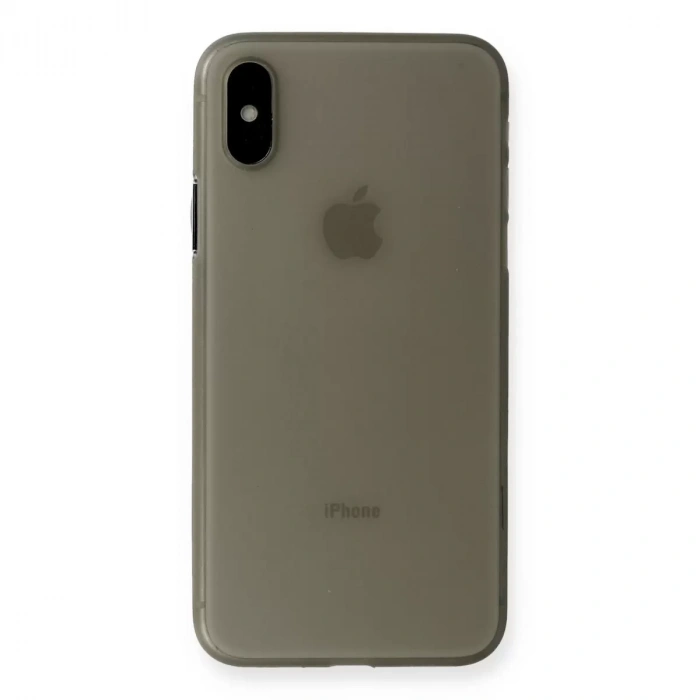 Apple iPhone XS Max Kılıf PP Ultra İnce Kapak - Gri