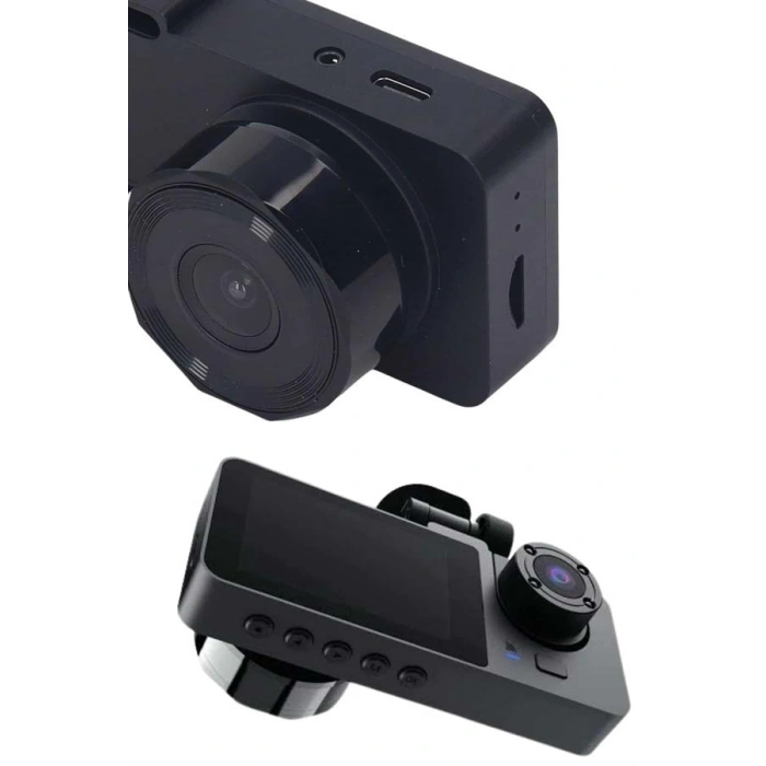 Araç İçi Dikiz Kamerası Sürüş Kaydedici 3 Lensli DVR Kamera