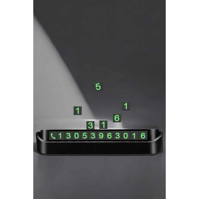 Araç İçi Numaratör Numaralık Torpido Üstü Açılır Kapanır Telefon Numarası Bırakma