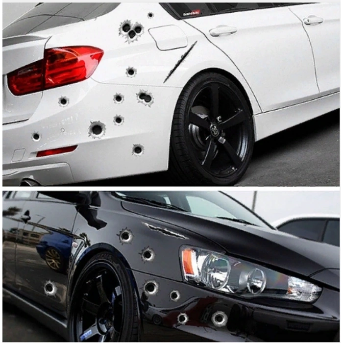 Araç Sticker Yara Bere Oto Sticker Yara Şeklinde 3D