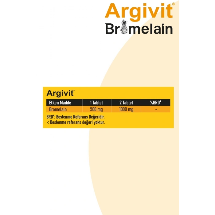 Argivit Bromelain 500 mg 60 Tablet