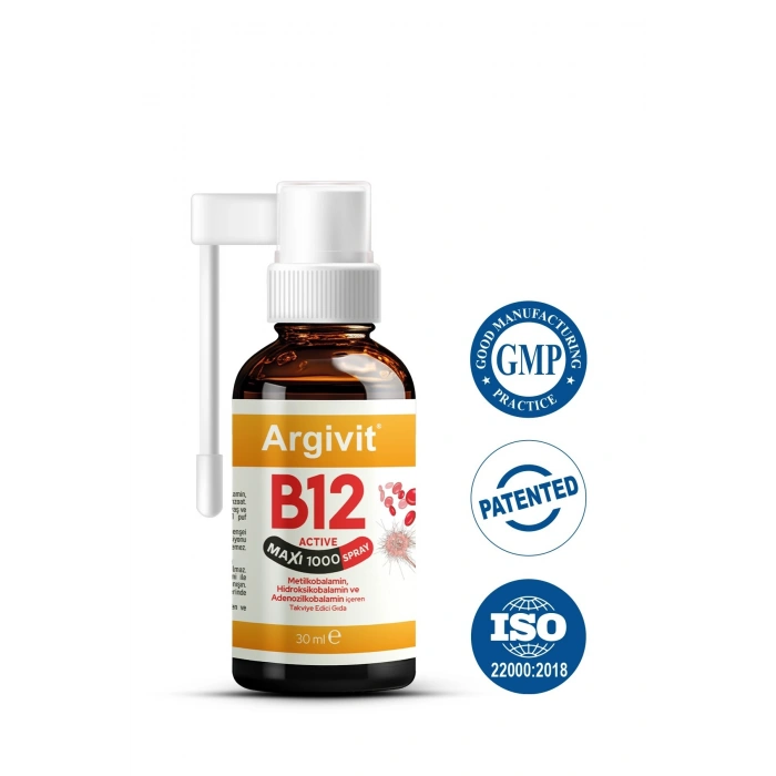 Argivit Vitamin B12 Active Maxi Sprey 30 ml