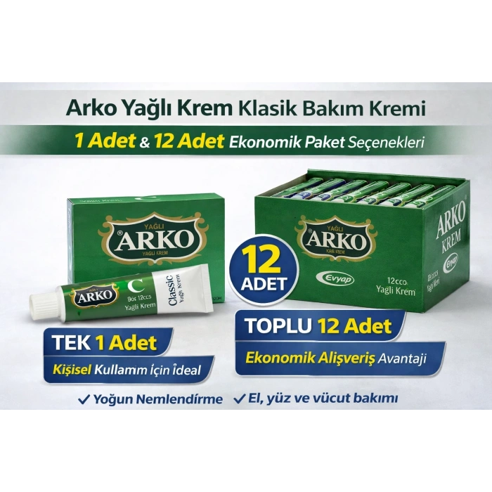 Arko Yağlı Krem Klasik Bakım Kremi 1 ADET