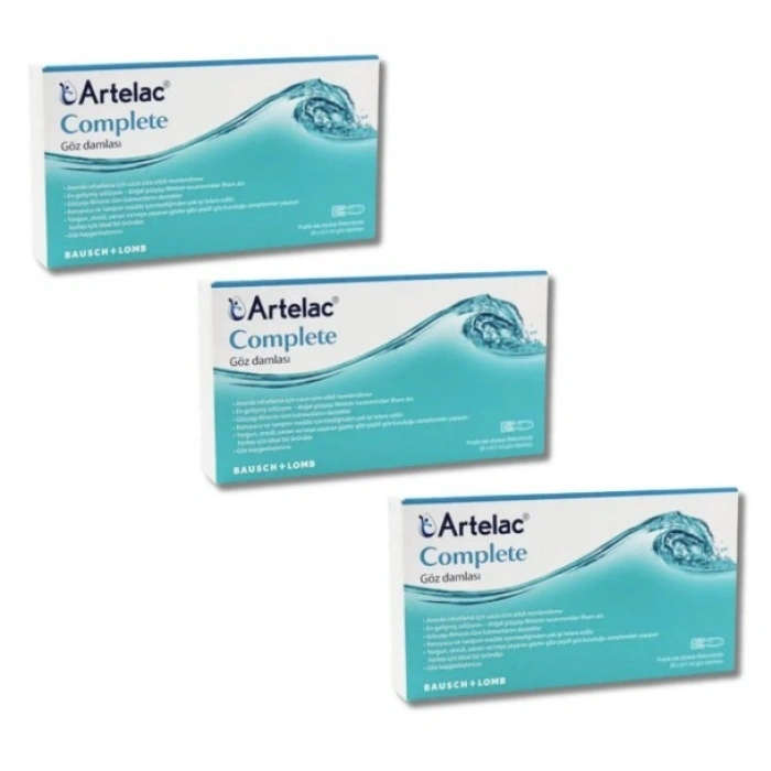 Artelac Complete Göz Damlası 30 Flakon 0,5 ml - 3 Adet