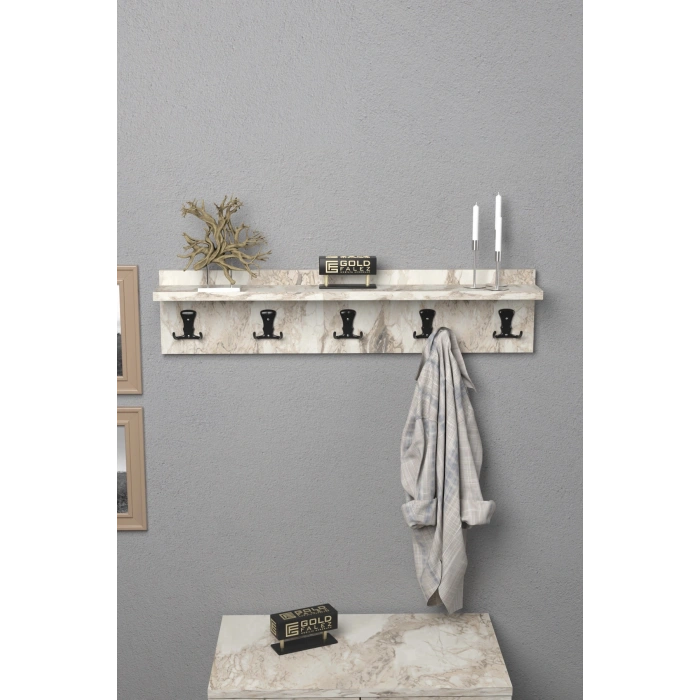 Askılık Duvar Elbise Askılığı Portmanto 80 Cm Efes Düz