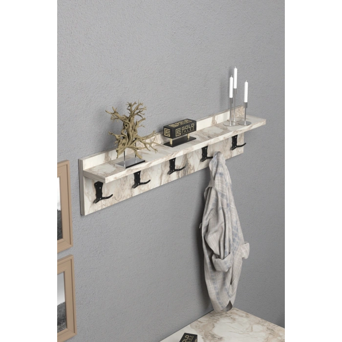 Askılık Duvar Elbise Askılığı Portmanto 80 Cm Efes Düz