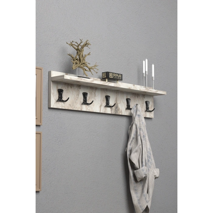 Askılık Duvar Elbise Askılığı Portmanto 80 Cm Efes Düz