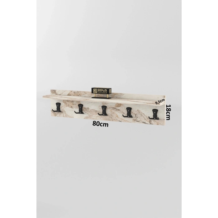 Askılık Duvar Elbise Askılığı Portmanto 80 Cm Efes Düz