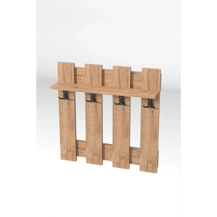 ASKILIK PORTMANTO ÇİT DUVAR ASKILIĞI ELBİSE ASKILIĞI CEVİZ