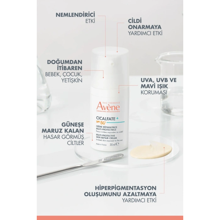 Avene Cicalfate+ Multi Protectice Skin Repair Cream SPF50+ Yüksek Korumalı Cilt Onarıcı Bakım Kremi 30 ml