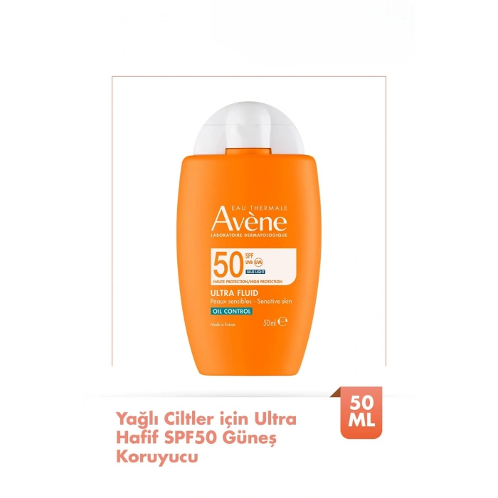 Avene Ultra Fluide Oil Control Spf50+ Yağlı Ciltler İçin Güneş Kremi 50 ml