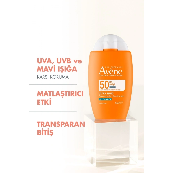 Avene Ultra Fluide Oil Control Spf50+ Yağlı Ciltler İçin Güneş Kremi 50 ml