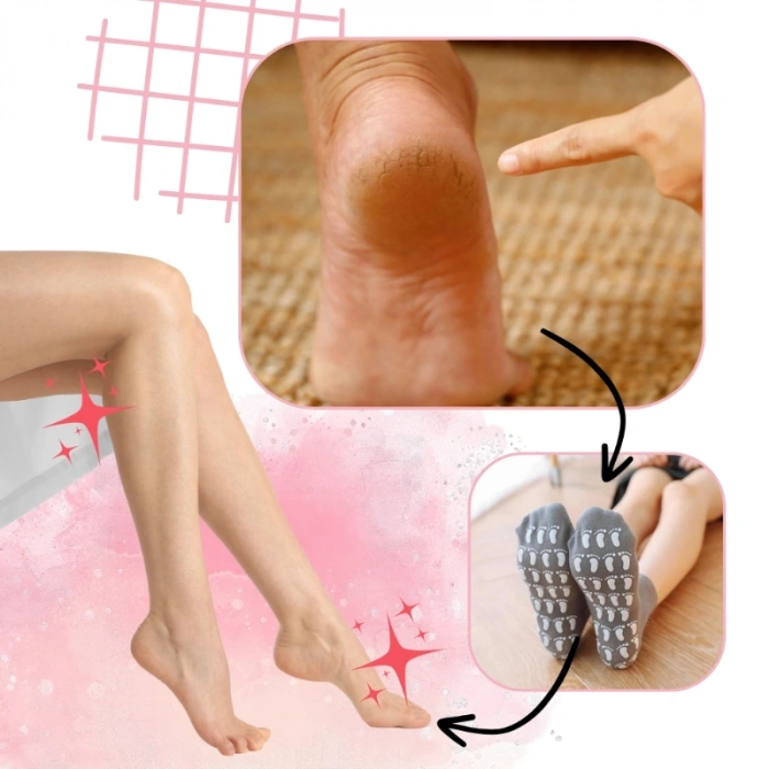 Ayak Nemlendirici Jel SPA Çorabı - Yumuşatıcı Jel Kaplama