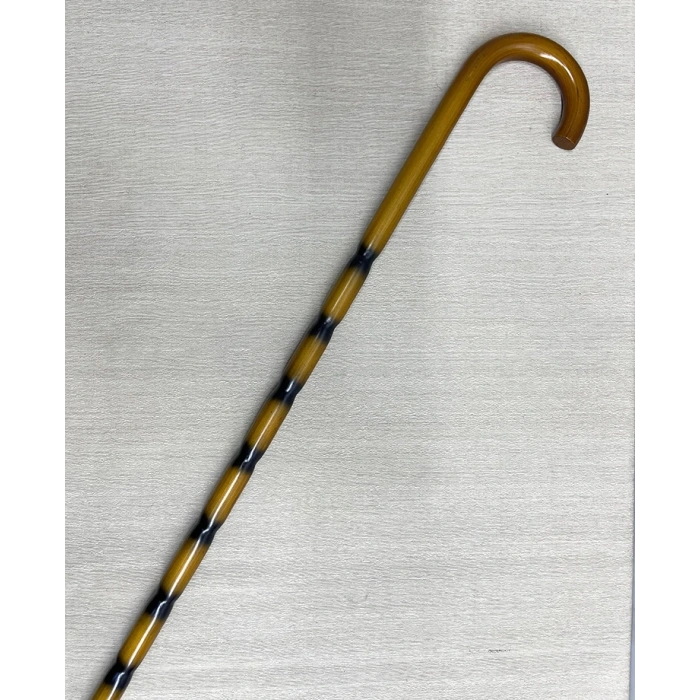 Bambu Desenli Zarif Ahşap Baston