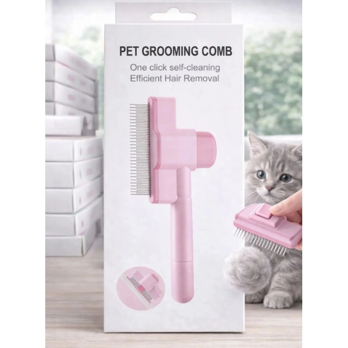 Basmalı Kedi Köpek Tüy Toplama Tarağı