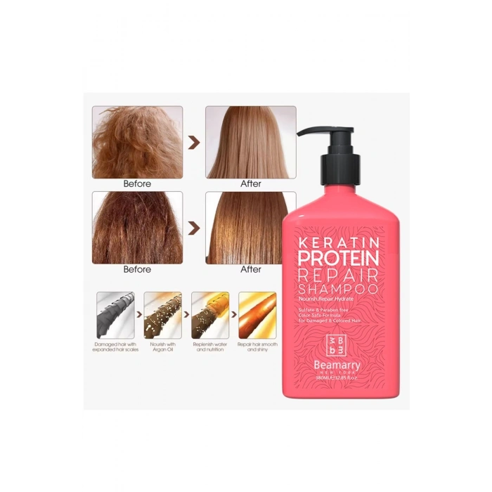 Beamarry Keratin Protein Repair Shampoo 380 ml