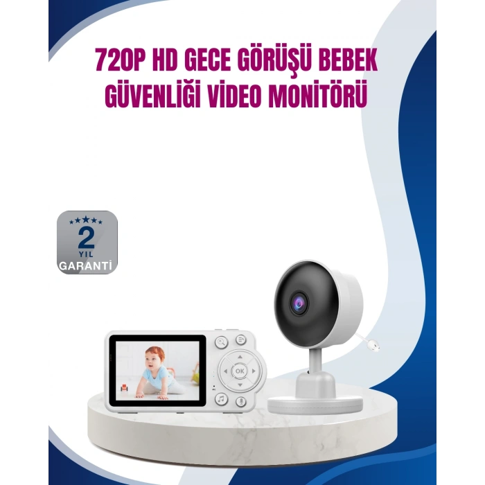 Bebek Monitörü Cry Detection ve HD Gece Görüş Destekli