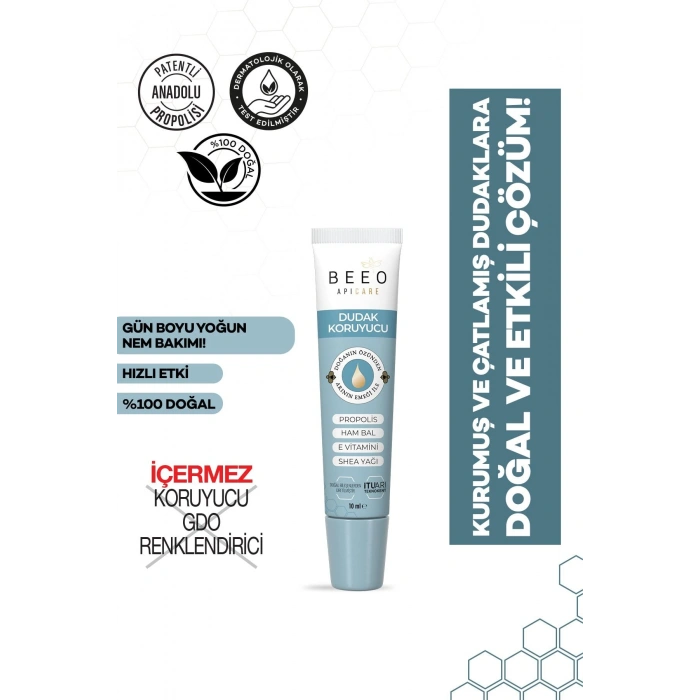 Beeo Up Yoğun Nemlendirici Dudak Koruyucu Ham Bal