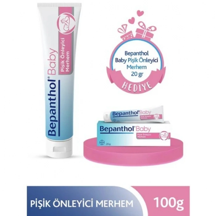Bepanthol Baby Pişik Önleyici Merhem 100 gr + 20 gr Hediyeli